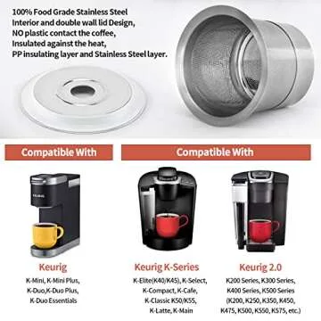 Eco-Friendly Stainless Steel Reusable K Cups for Coffee