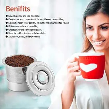 Eco-Friendly Stainless Steel Reusable K Cups for Coffee