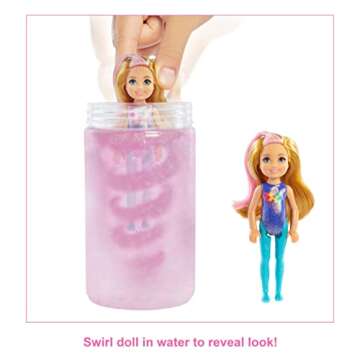 Barbie Chelsea Color Reveal Doll with 6 Surprises