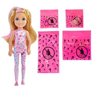 Barbie Chelsea Color Reveal Doll with 6 Surprises