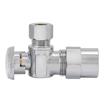Eastman 1/2" CPVC x 3/8" Compression Angle Stop Valve