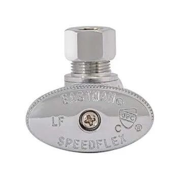 Eastman 1/2" CPVC x 3/8" Compression Angle Stop Valve
