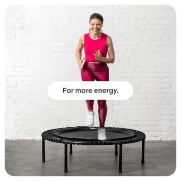 bellicon Fitness Rebounder | Screw-on Legs & Bungee Suspension up to 200 lbs (Extra Strong) | 3-Part Frame Rebounder