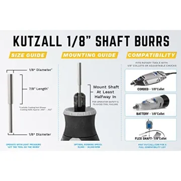 Kutzall Extreme Cylinder Burr for Woodworking & DIY