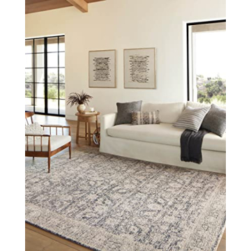 Loloi Amber Lewis Alie Collection Area Rug - Charcoal/Beige
