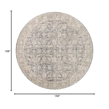 Loloi Amber Lewis Alie Collection Area Rug - Charcoal/Beige