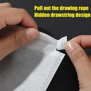 40 Pcs Non Woven Dust Proof Drawstring Storage Bags