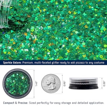 Enchanting Green Fairy Wings and Glitter Costume Set