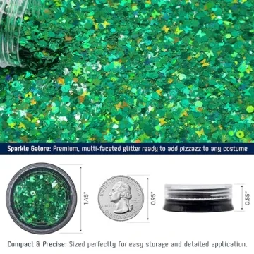 Enchanting Green Fairy Wings and Glitter Costume Set