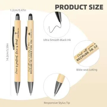 INSADA Inspirational Stylus Pens with Scriptures 10 Count Gift
