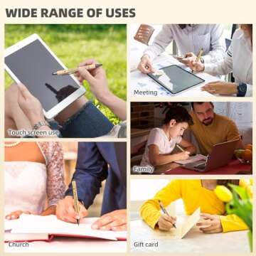 INSADA Bible Inspirational Stylus Pens Bulk Christian Pens with Scripture Great for All Ages Office and School Also Makes Great Christmas Gifts （10 Count）