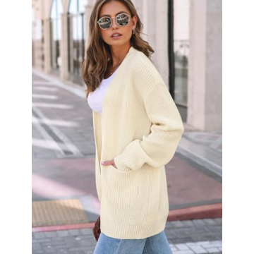 Oversized Chunky Knit Cardigan for Women 2024