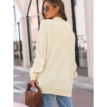 Oversized Chunky Knit Cardigan for Women 2024