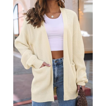 Oversized Chunky Knit Cardigan for Women 2024