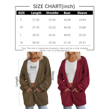 Oversized Chunky Knit Cardigan for Women 2024
