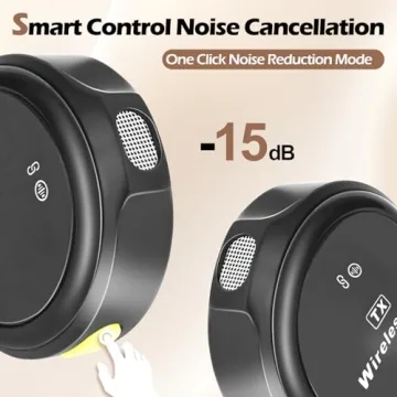 Sun Cling Wireless Lavalier Mic Hi-Fi Sound Noise Cancellation