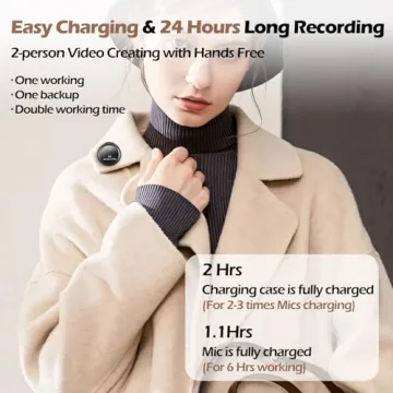 Sun Cling Wireless Lavalier Mic Hi-Fi Sound Noise Cancellation