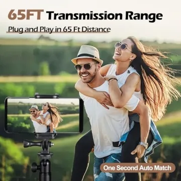 Sun Cling Wireless Lavalier Mic Hi-Fi Sound Noise Cancellation