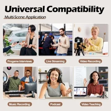 Sun Cling Wireless Lavalier Mic Hi-Fi Sound Noise Cancellation