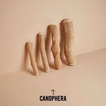 Canophera Coffee Wood Dog chew Sticks for Regular chewers - Size Small