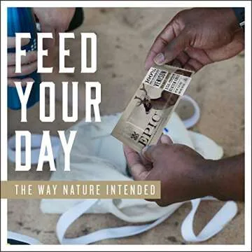 Epic Provisions Venison Sea Salt and Pepper Bars, Keto Friendly, Gluten Free, 12 ct