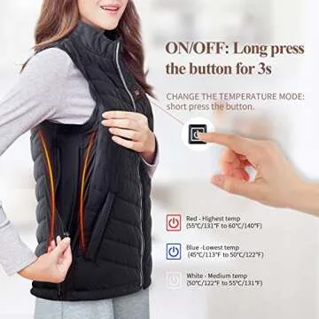 SGKOW Heated Vest for Cold Weather Outdoor Activities