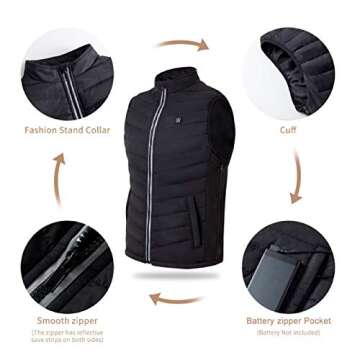 SGKOW Heated Vest for Cold Weather Outdoor Activities