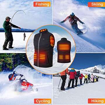 SGKOW Heated Vest for Cold Weather Outdoor Activities