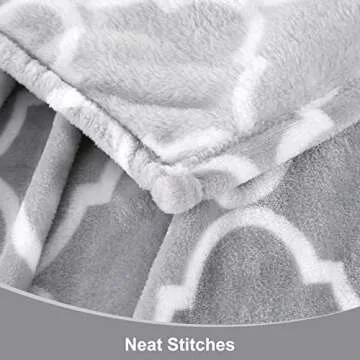 Smile Bee Flannel Fleece Blanket - Cozy Plush Throw 50x60