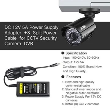 Security Camera Power Adapter - Durable & Reliable
