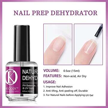 OKCOIN Nail Primer - Acid Free & Long Lasting Adhesion