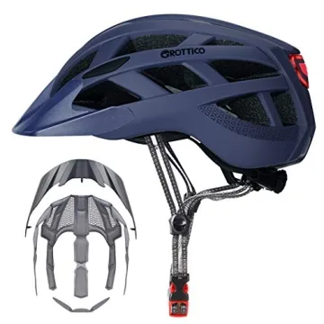 GROTTICO Cycling Helmet - Stylish & Safe with Integrated Light