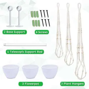 Lorbro Macrame Hanging Planter for Home Decor