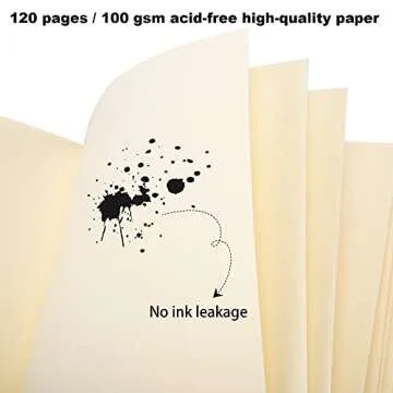 LABUK 4 Pack Blank Notebook Bulk, 120 Sheets Sketch Book 100gsm 5.6"x 8.3" Hardcover Sketchbook for Office School Travelers Gifts