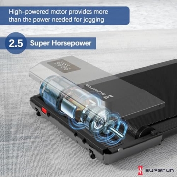 Superun 2 in 1 Walking Pad Portable Treadmill for Home