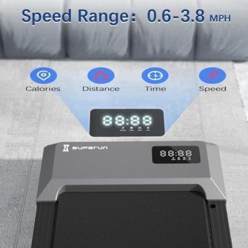 Superun 2 in 1 Walking Pad Portable Treadmill for Home