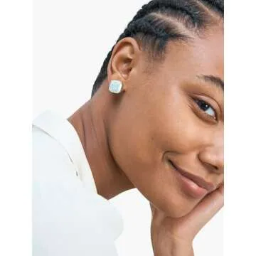 kate spade new york Small Square Opal Stud Earrings
