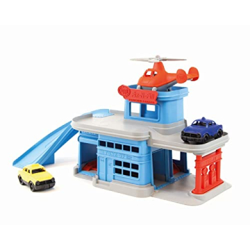 Green Toys Parking Garage - Eco-friendly Role Play Toy Set