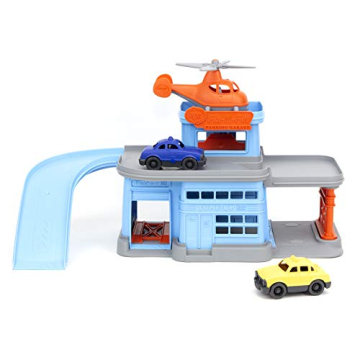 Green Toys Parking Garage - Eco-friendly Role Play Toy Set