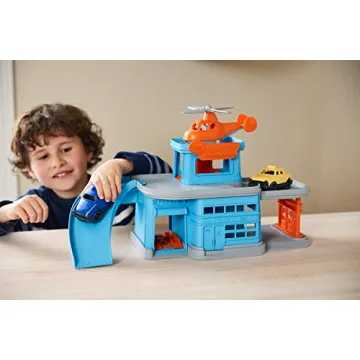 Green Toys Parking Garage - Eco-friendly Role Play Toy Set