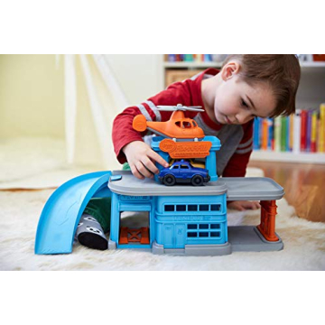 Green Toys Parking Garage - Eco-friendly Role Play Toy Set