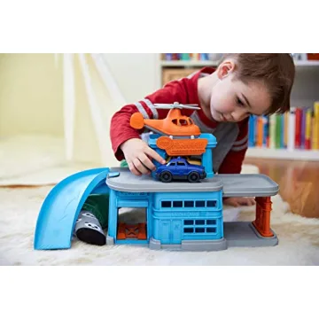 Green Toys Parking Garage - Eco-friendly Role Play Toy Set