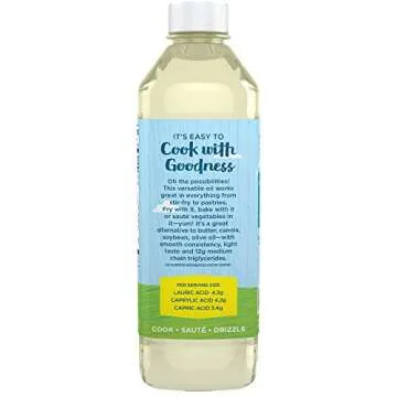 Carrington Farms Organic Liquid Coconut Oil - Gluten Free & Non-GMO - Nutrient Dense Alternative for...