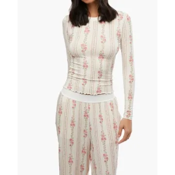 ROAONOCOMO Women Floral Lounge Set for Cozy Living