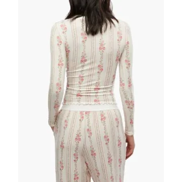 ROAONOCOMO Women Floral Lounge Set for Cozy Living