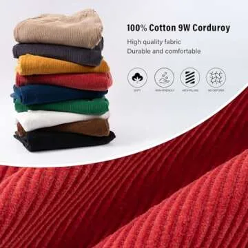 Comfortable AMY COULEE Mens Corduroy Shorts for Summer Fun