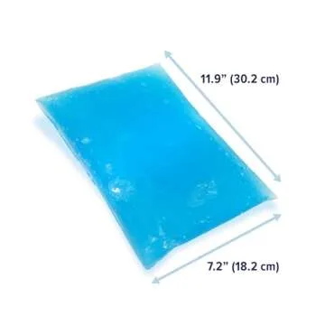 BeKOOOL Cooling Soft Gel Pillow - Reusable Cooling Relief from Migraines, Neck Strain and Fever - Up to 6 Hours of Cooling, Ready to Use, Stays Soft When Frozen