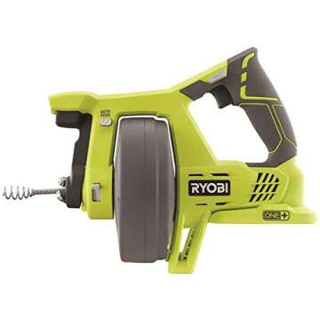 Ryobi P4001 One+ 18V 25 Foot All-In-One Drain Auger Tool - Sinks & Toilets
