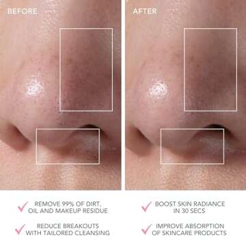 FOREO LUNA mini 3 Ultra-hygienic Facial Cleansing Brush - All Skin Types - Face Massager for Clean & Healthy Face Care - Extra Absorption of Facial Skin Care Products - Waterproof - Pearl Pink