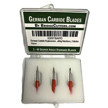 3 Pack Compatible German Carbide Blades Replacement Premium Fine Point for Craft Cutting Machines Co...